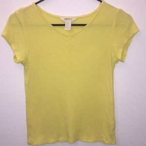 yellow shirt;worn once